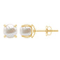 6 MM Round Freshwater Pearl Solitaire Stud Earrings