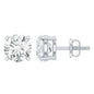 Solitaire 1.9 Carat Lab Grown Diamond Stud Earrings with Screw Back