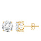Round Cut 2.5 CT Lab Grown Diamond Solitaire Stud Earrings