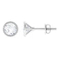 1 CT Moissanite Martini Stud Earrings for Women