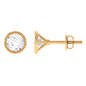 1 CT Moissanite Martini Stud Earrings for Women