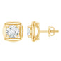 1 CT Solitaire Moissanite Stud Earrings for Women
