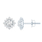Classic Moissanite Stud Earrings with Halo