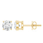 1 Carat Round Moissanite Solitaire Screw Back Stud Earrings