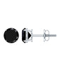 Natural Black Onyx Stud Earrings for Everyday