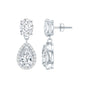 Certified Moissanite Teardrop Bridal Earrings