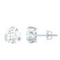 2.73 Carat Round Shape Moissanite Solitaire Stud Earrings