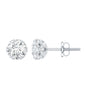 Designer 1 Carat Moissanite Stud Earrings with Screw Back
