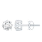 Certified 1 Carat Moissanite Studs