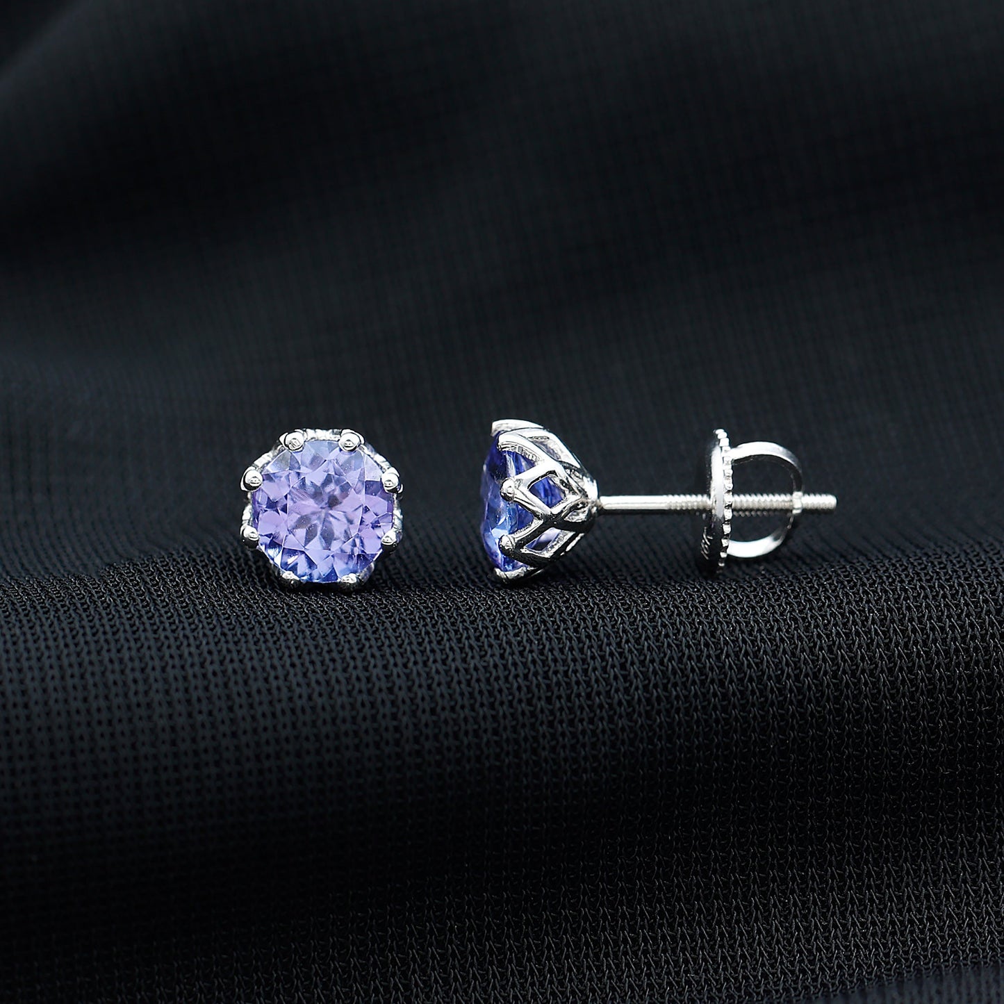 1 Carat Tanzanite Studs