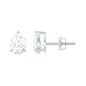 1.5 Carat Pear Cut Moissanite Teardrop Stud Earrings