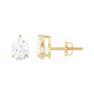 Solitaire Pear Cut Moissanite Stud Earrings