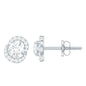 Certified Moissanite Everyday Stud Earrings with Screw Back