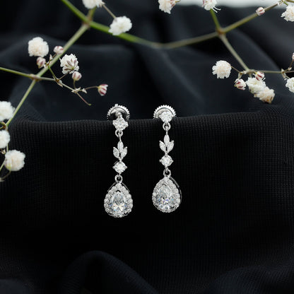 Certified Lab Grown Diamond Dangling Earrings
