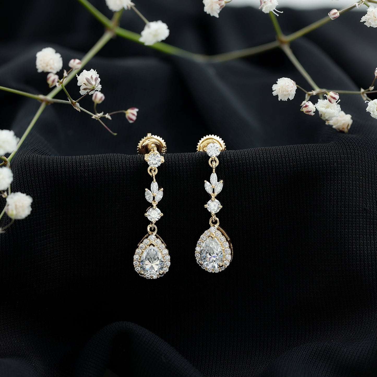 Certified Lab Grown Diamond Dangling Earrings