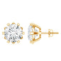 Certified 2.5 Carat Lab Created Diamond Solitaire Stud Earrings