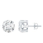 Prong Set Lab Created Diamond Solitaire Stud Earrings