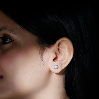 Certified Lab Created Diamond Crown Earrings for Women