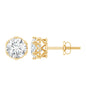 Certified Lab Created Diamond Crown Earrings for Women