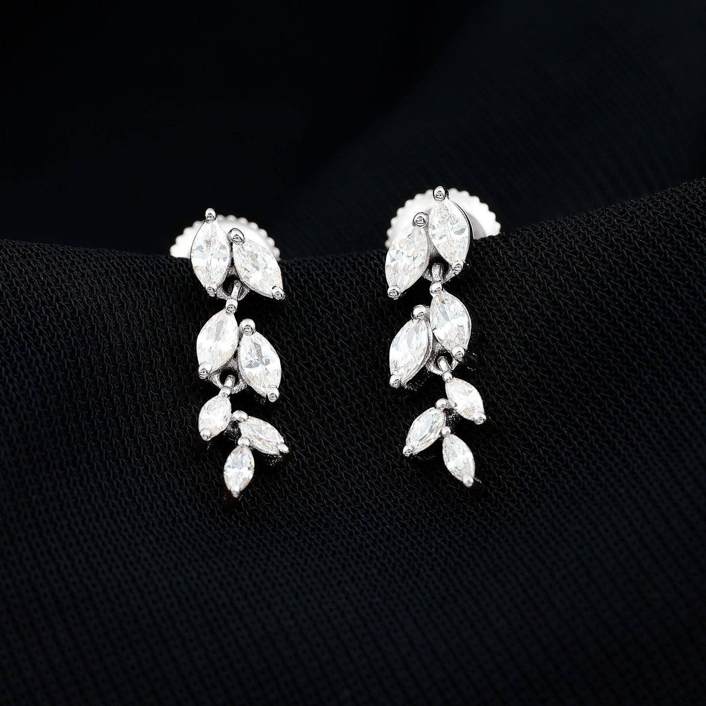 Certified Lab Grown Diamond Dangling Earrings for Women