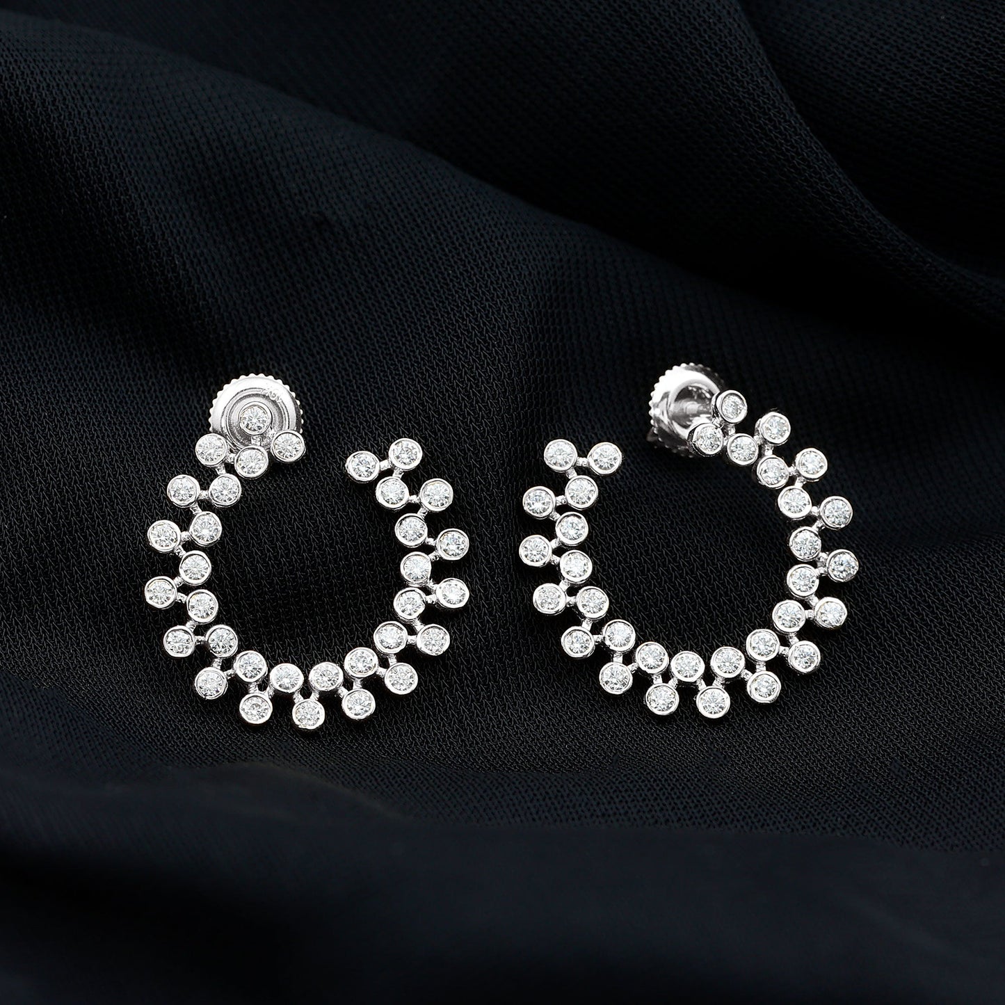 Certified Lab Created Diamond Statement Stud Earrings