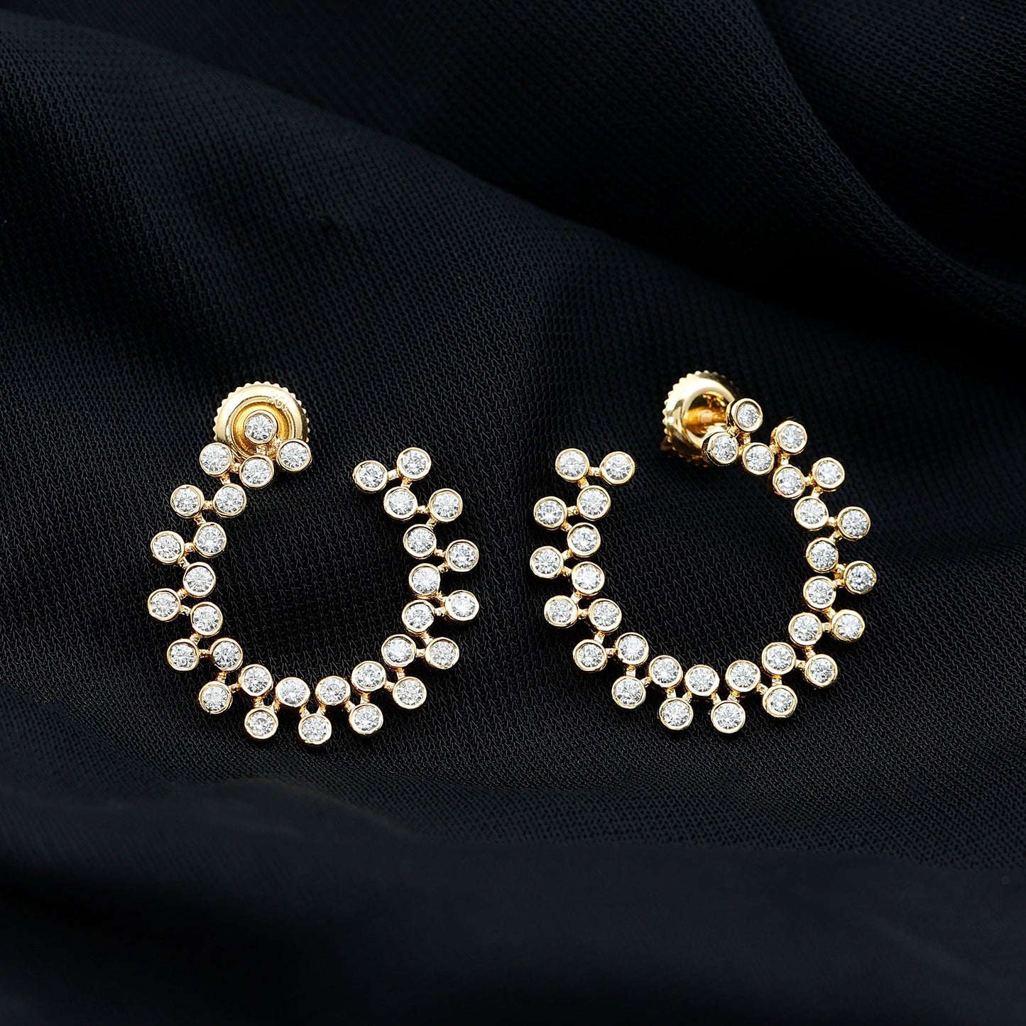 Certified Lab Created Diamond Statement Stud Earrings