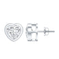 Certified Bezel Set 2.5 Carat Lab Grown Diamond Heart Earrings
