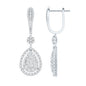 Lab Grown Diamond Bridal Drop Earrings