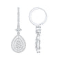 Certified Lab Created Diamond Wedding Earrings For Bride