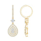 Certified Lab Created Diamond Wedding Earrings For Bride