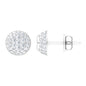 Certified Diamond Bridal Stud Earring with Screw Back