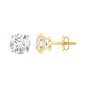 1 Carat Round Shape Solitaire Moissanite Stud Earrings