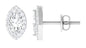 Certified Marquise Moissanite Stud Earrings with Halo