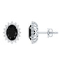 Certified 2.6 Carat Lab Grown Black Diamond Stud Earrings With Screw Back
