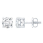 Brilliant Cut Diamond Stud Earrings in Prong Setting
