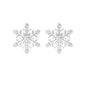 Diamond Snowflake Christmas Earrings