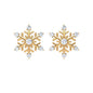 Diamond Snowflake Christmas Earrings