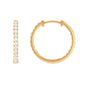 Classic Diamond Hoop Earrings with Certificate