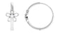 Diamond Flower Huggie Earrings for Women