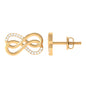 Diamond Twin Infinity Stud Earring