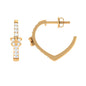 Certified Diamond Butterfly Hoop Earrings
