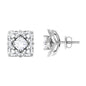 Natural Diamond Art Deco Earrings with Screw Back