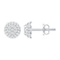 Certified Diamond Bridal Stud Earring with Screw Back