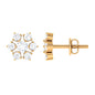 Certified Natural Diamond Cluster Earrings