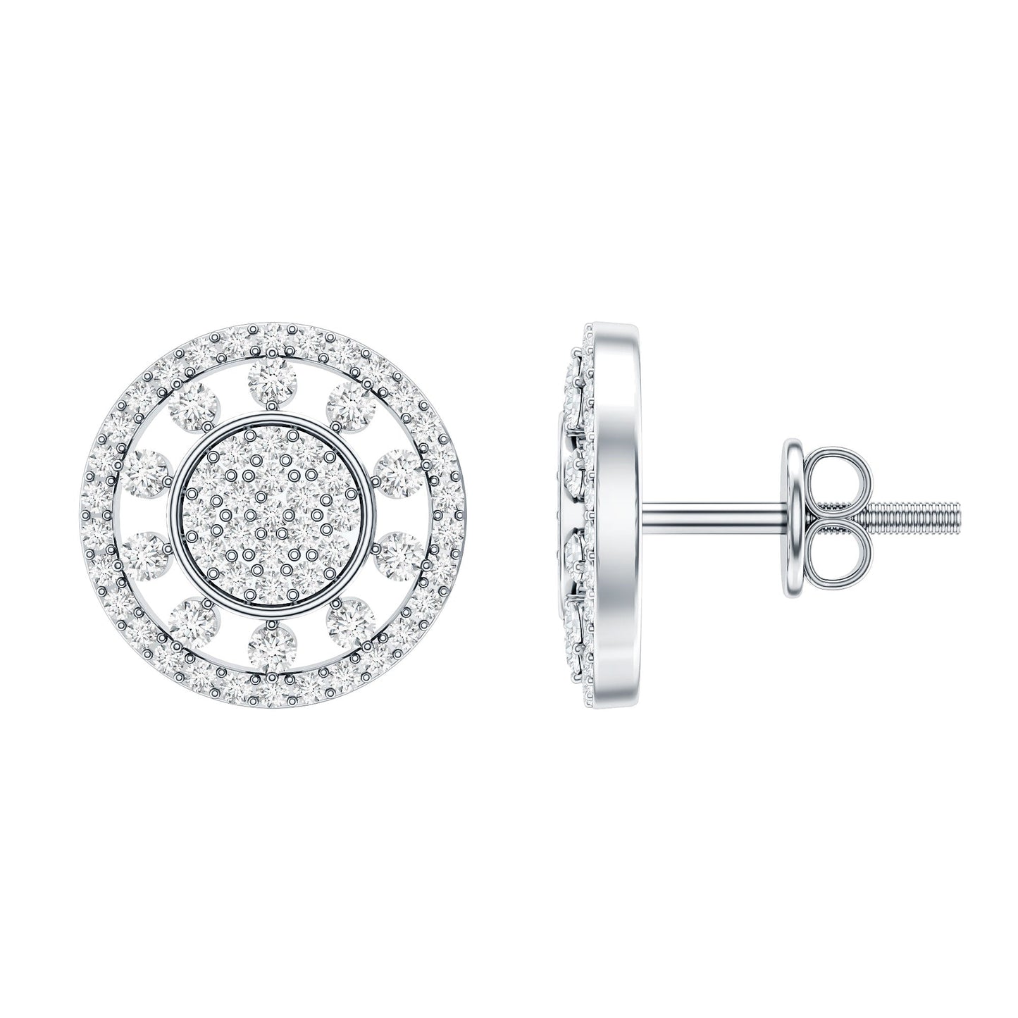 Certified Diamond Statement Ear Studs