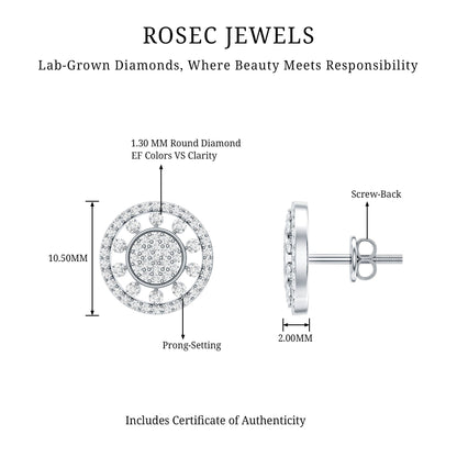 Certified Diamond Statement Ear Studs
