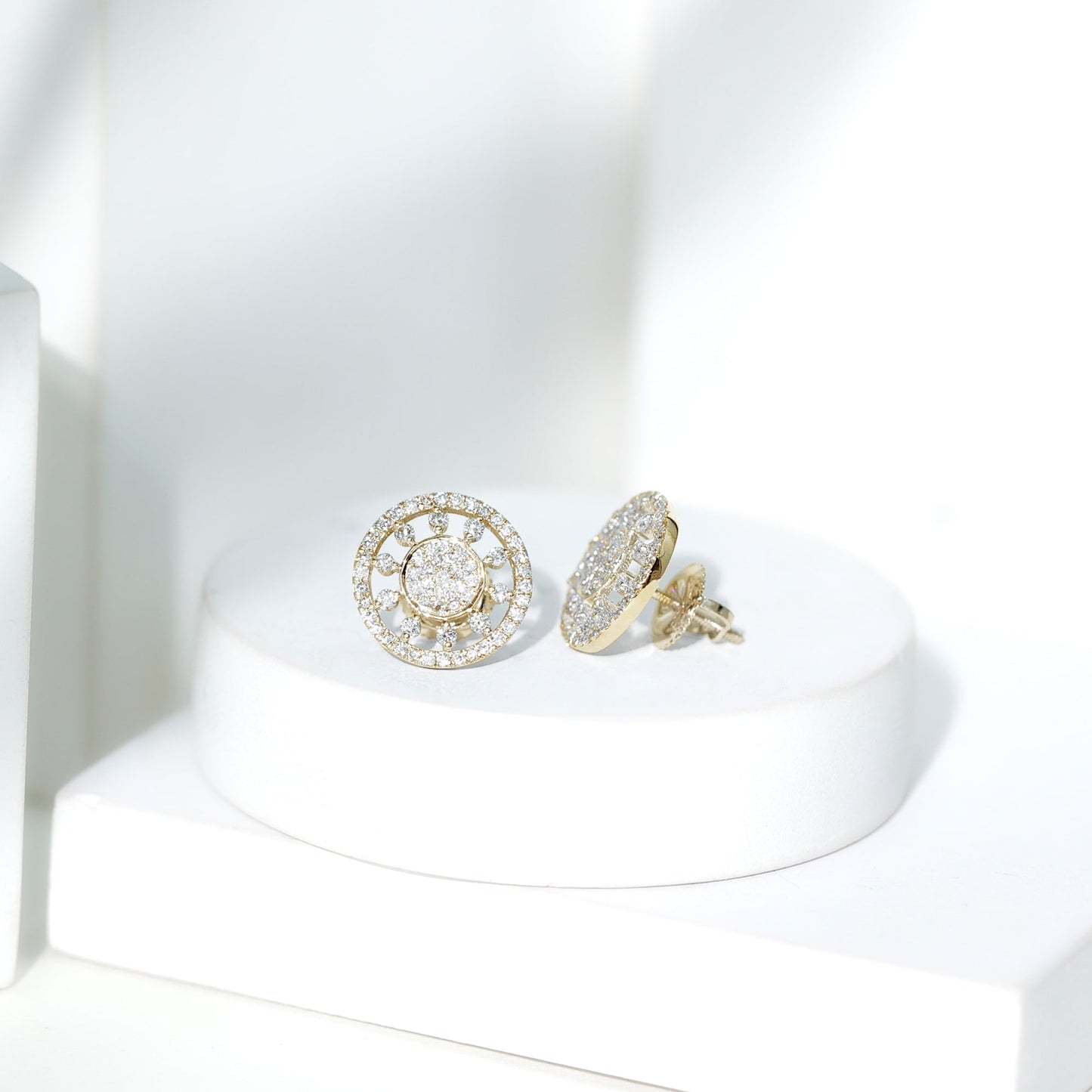 Certified Diamond Statement Ear Studs