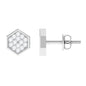 Minimal Diamond Geometric Earrings for Everyday