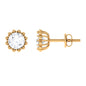 Certified Natural Diamond Studs with Screw Back