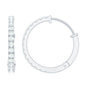 Natural Diamond Hoop Earrings For Women
